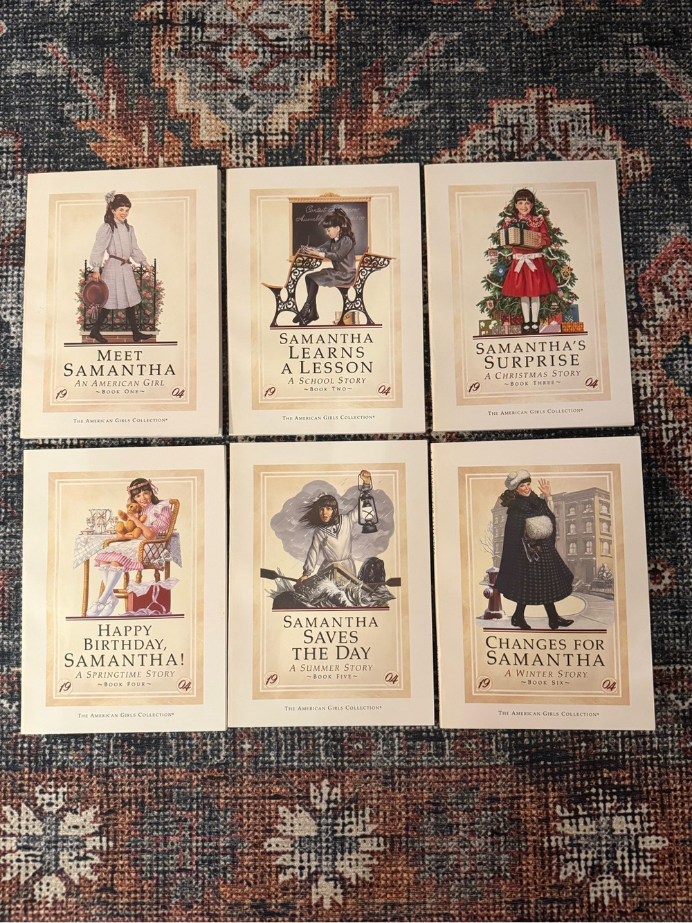 1986 Pleasant Company American Girl Samantha 6 Book Boxed Set First Edition